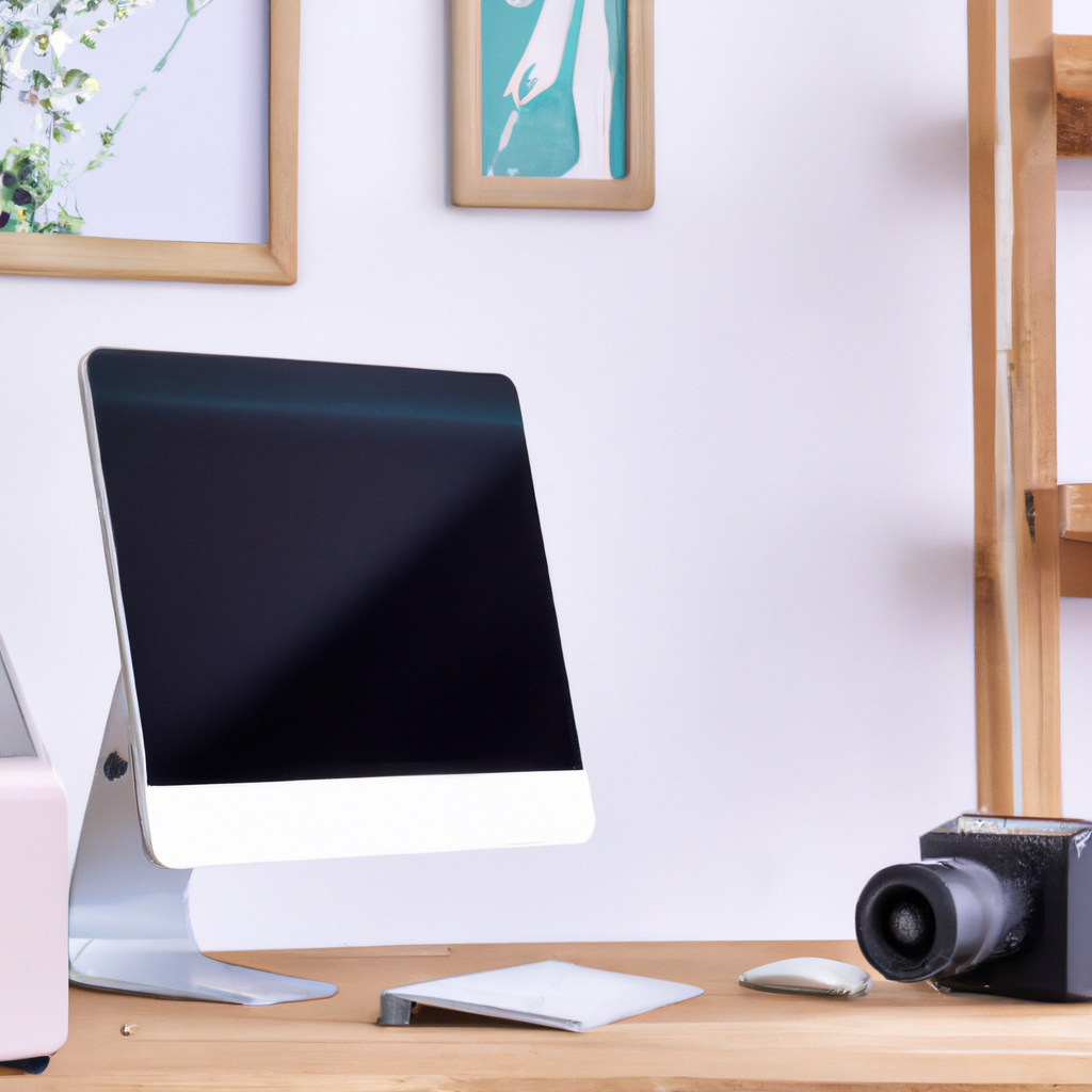 라이트폼 스튜디오 문의 섹션 — 깔끔한 책상, 카메라 장비, 소프트 라이트가 비치는 포토리얼 8K 일러스트